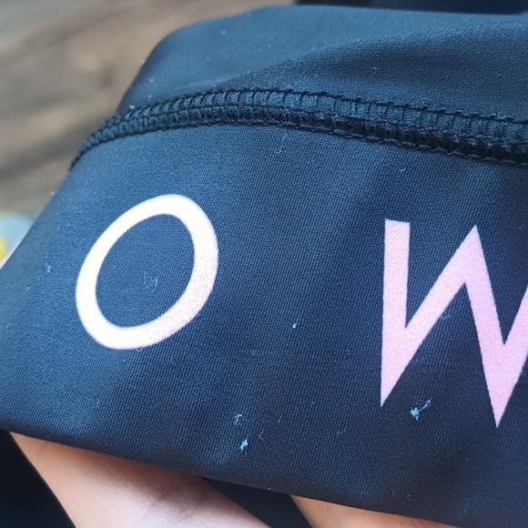 NWT Modus Apparel feel better do better pink and black leggings size XS - Picture 9 of 9